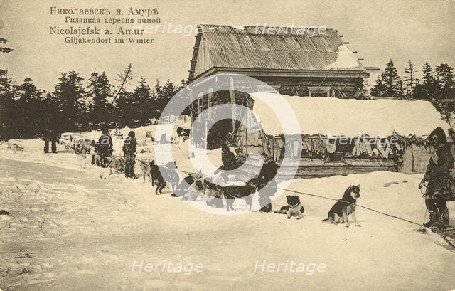 The city of Nikolaevsk-on-Amur. Gilyatskaya village in winter, 1900. Creator: Unknown.