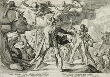 The Giants Climbing the Heavens, published 1589. Creator: Hendrik Goltzius.
