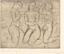 Three Kneeling Women (Drei Frauen knied), 1913. Creator: Wilhelm Lehmbruck.
