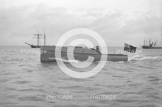 Wolseley motor launch, 1913. Creator: Kirk & Sons of Cowes.