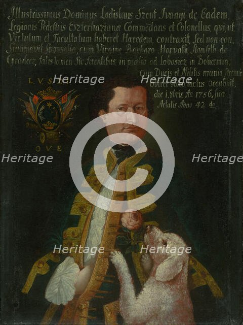 Portrait of a Ladislav Szent Iványi from Svätý Ján, before 1756. Creator: Unknown.