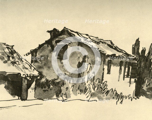 'Country House', mid 18th century, (1928). Artist: Giovanni Battista Tiepolo.