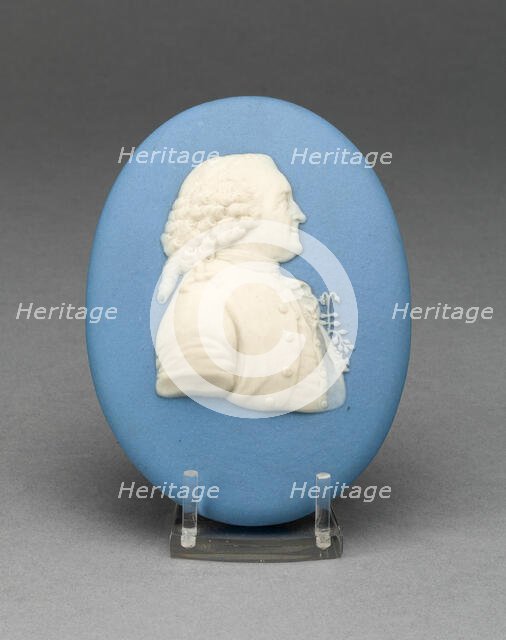 Medallion with Portrait of Carolus Linnaeus, Burslem, 1800/25. Creator: Wedgwood.