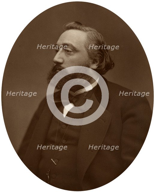 Leon Gambetta, French statesman, 1882.Artist: Lock & Whitfield