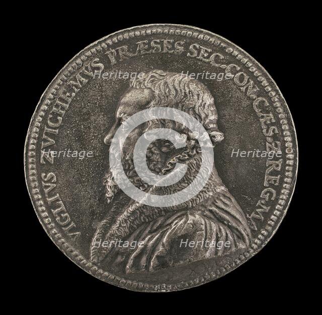 Viglius van Aytta of Zuichem, 1507-1577, Lawyer and Humanist, 1556. Creator: Jacques Jonghelinck.