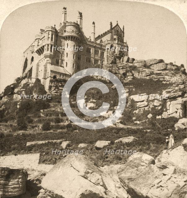 'St. Michael's Mount, Benedictine Monastery, Penzance, Cornwall', 1900.   Creator: Works and Sun Sculpture Studios.