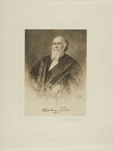 Portrait of Justice Stephen Field, 1890. Creator: Max Rosenthal.