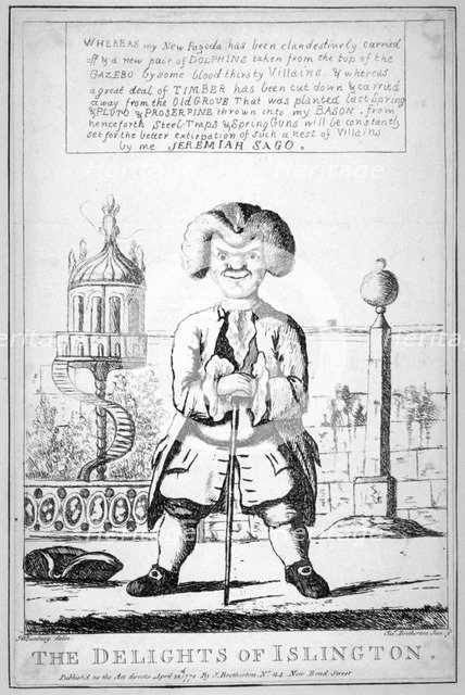 'The delights of Islington', 1772. Artist: Charles Bretherton