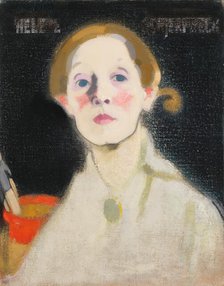 Self-Portrait, 1915. Creator: Schjerfbeck, Helene (1862-1946).