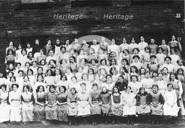 Female workers at Mackintosh’s toffee factory, Halifax, West Yorkshire,1912. Artist: Unknown
