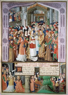 The marriage of Blanche and Fernando, 1269, (15th century). Artist: Unknown