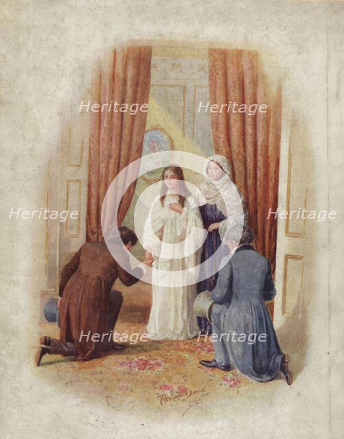 'The announcement of H.M. Queen Victoria of Her accession to the Throne, June 20th 1837', 1925. Creator: Howard Davie.