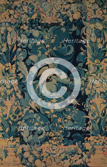 Large Leaf Verdure with Birds, Flanders, about 1550/75. Creator: Unknown.