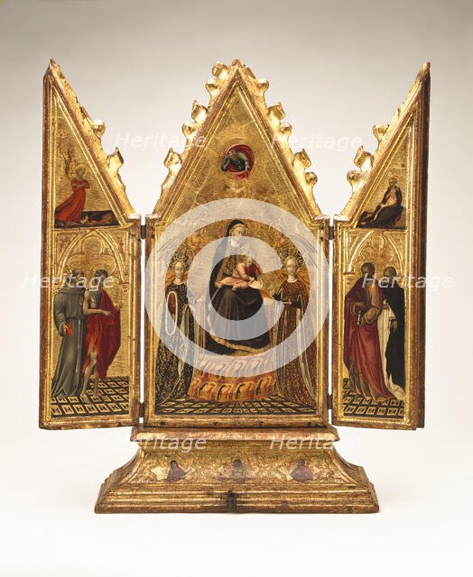 The Virgin and Child with Saints and the Annunciation (image 1 of 14), between c1427 and c1430. Creator: Giovanni di Paolo.