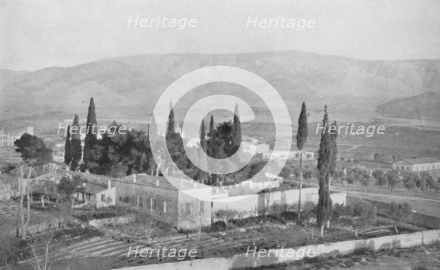 'A Monastery at the foot of Hymettus', 1913. Artist: Unknown.