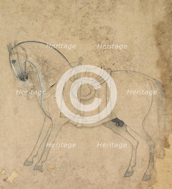 A Saddled Horse, c. 1750. Creator: Unknown.