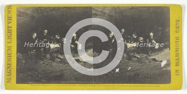 Dining in "Great Relief", 1866. Creator: Charles Waldack.