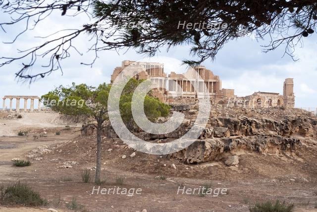 Libya, Sabratha, Theatre, 2007. Creator: Ethel Davies.