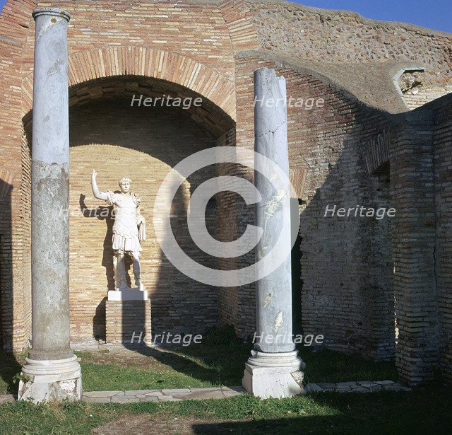 Statue of Trajan in the Schola di Traiano, 1st century. Artist: Unknown