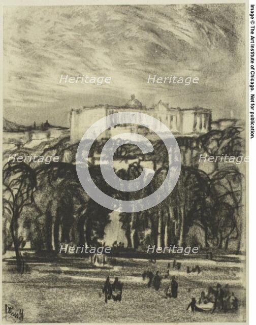 The Royal Palace, Madrid, c. 1903. Creator: Joseph J Pennell.