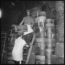 Pottery workers, Stoke-on-Trent, Staffordshire, 1965-1968. Creator: Eileen Deste.