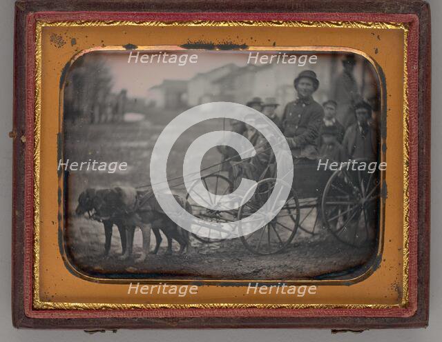 Untitled (Alfred Crandon Dog Team), 1850. Creator: Unknown.