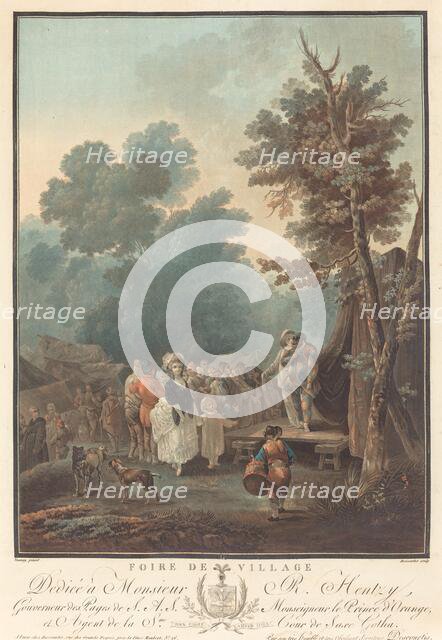 Foire de Village, 1788. Creator: Charles-Melchior Descourtis.