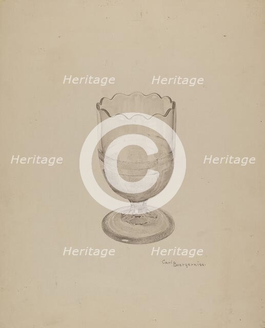 Spoon Holder, 1935/1942. Creator: Carl Buergerniss.