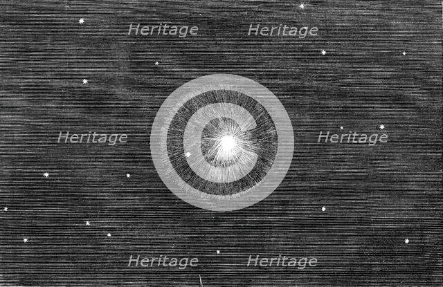 The New Comet, drawn at the Royal Observatory, Greenwich, 1844. Creator: Unknown.