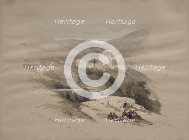 Christian Church of St. George at Ludd, ancient Lydda, 1839. Creator: David Roberts (British, 1796-1864).