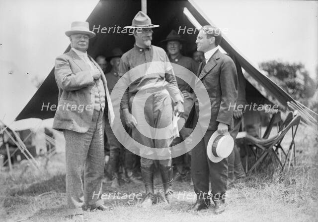 National Guard of D.C. - Gen. Hugh L. Scott; Col. William Harvey; Sec. of War Baker, 1916. Creator: Harris & Ewing.