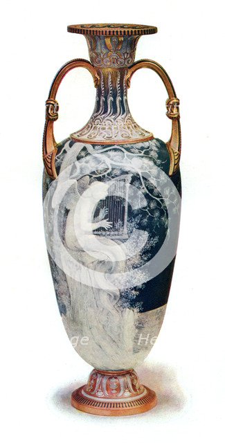 'The Siren', Minton Vase by Marc-Louis-Emmanuel Solon, 1904.Artist: Marc-Louis-Emmanuel Solon