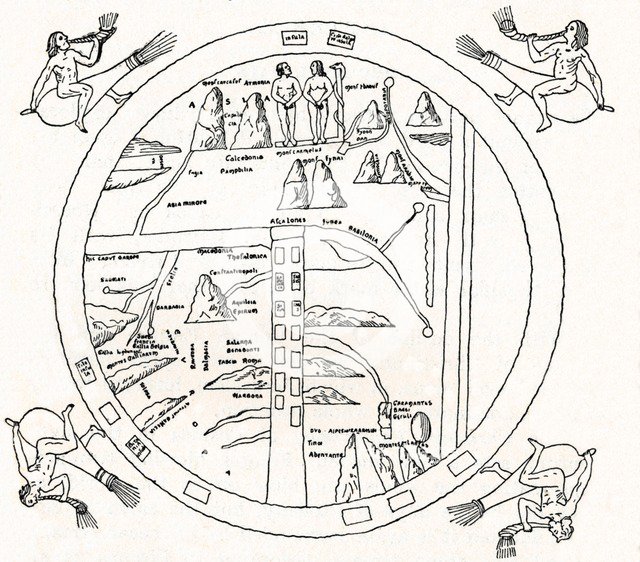 The Turin Map', (8th century), 1912. Artist: Unknown.