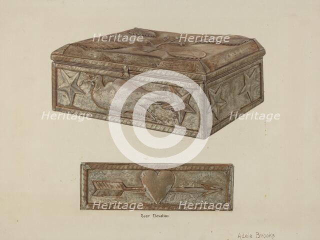 Pa. German Bridal Box, c. 1940. Creator: Adele Brooks.