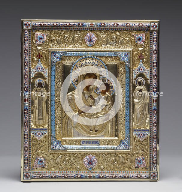 Virgin and Child ("The Virgin of Iviron") with Saints Demetrius and Hannah, 1899-1908. Creator: Unknown.