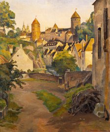 View of Castle in Semur, 1905. Creator: Bernard, Émile (1868-1941).