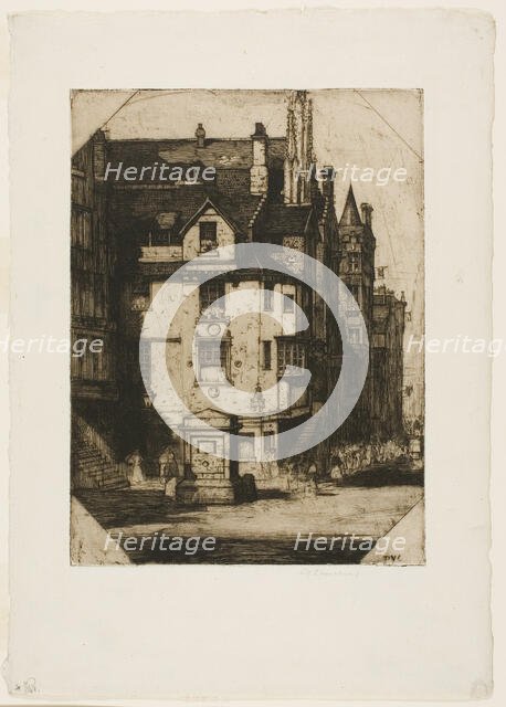 John Knox's House, 1905. Creator: David Young Cameron.