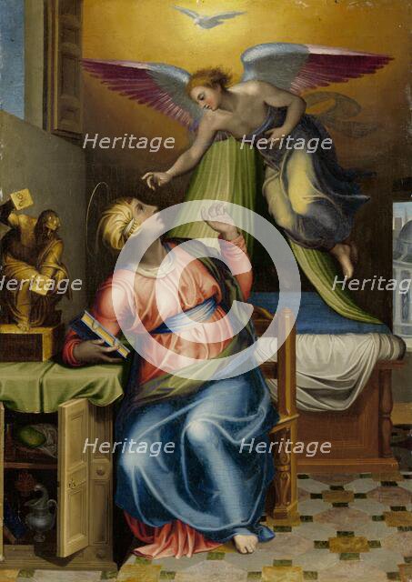 Annunciation to the Virgin, 1550-1570. Creator: Circle of Marcello Venusti.