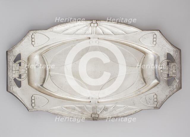"Juventa" Meat Platter, about 1902-1908. Creators: Hans Peter, Juventa Metalware.
