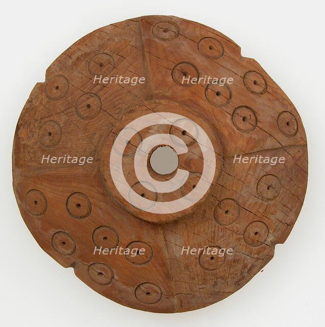 Spindle Whorl, Coptic, 3rd-5th century. Creator: Unknown.