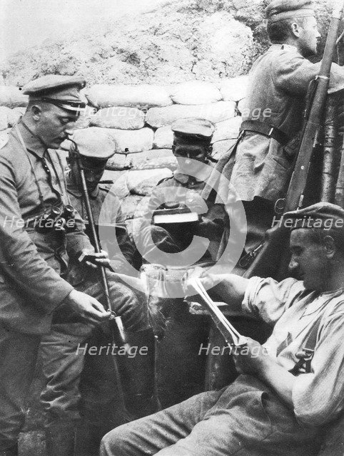 German soldiers, World War I, 1914-1918. Artist: Unknown