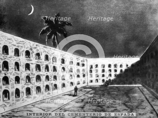 Inside th Spanish cementery, (19th century), 1920s. Artist: Unknown