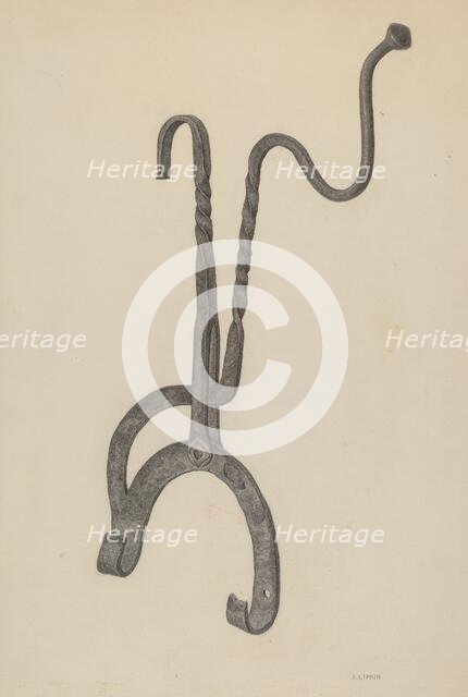 Kettle Tilter, c. 1939. Creator: Jacob Lipkin.