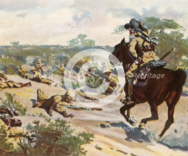 Hendrik Witboi mortally wounded in the fighting at Fahlgras, 29 October 1905, (1936). Creator: Unknown.