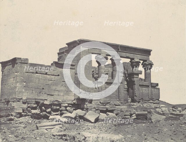 Nubie. Temple de Déböd. Parembole de l'itinéraire d'Antonin, 1850. Creator: Maxime du Camp.