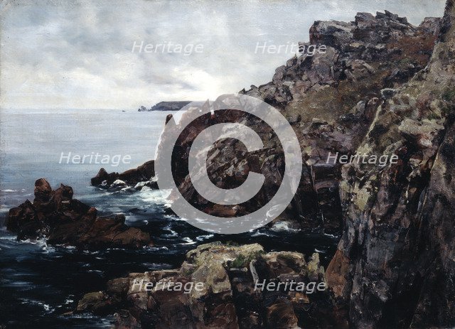 'Headland of Raz', 1884. Artist: Emmanuel Lansyer