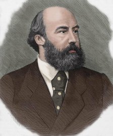 Ricardo Augusto Pereira Guimaraes (1830-1889), Portuguese writer, journalist and politician, 1877.  Creator: Unknown.