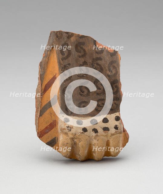 Head Fragment from a Large Ceremonial Jar, A.D. 700/800. Creator: Unknown.