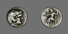 Tetradrachm (Coin) Depicting the Hero Herakles, 336-323 BCE. Creator: Unknown.