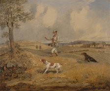 Partridge Shooting, ca. 1825. Creator: Henry Thomas Alken.